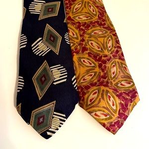 Robert Talbott Lot of 2 Men’s Silk Ties Excellent Condition